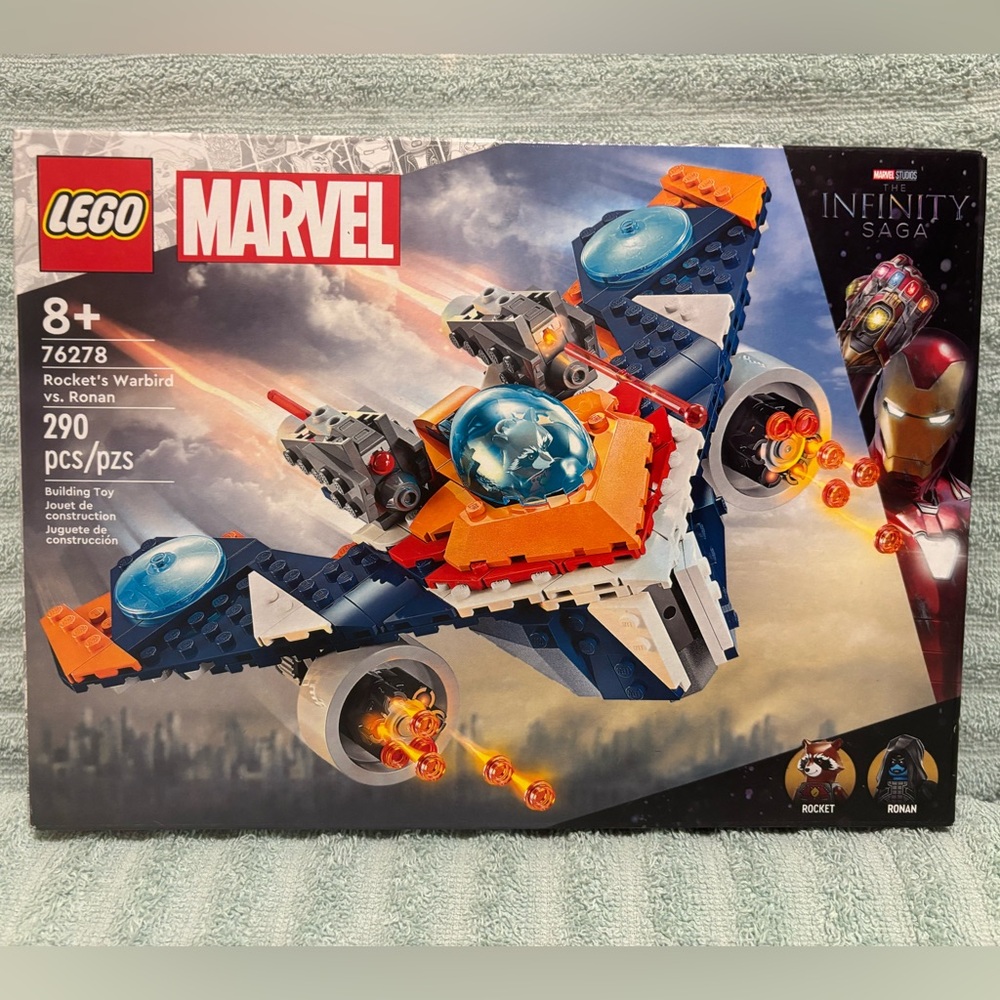 LEGO Marvel The Infinity Saga Rocket's Warbird vs. Ronan 76278 NIB    290 piece